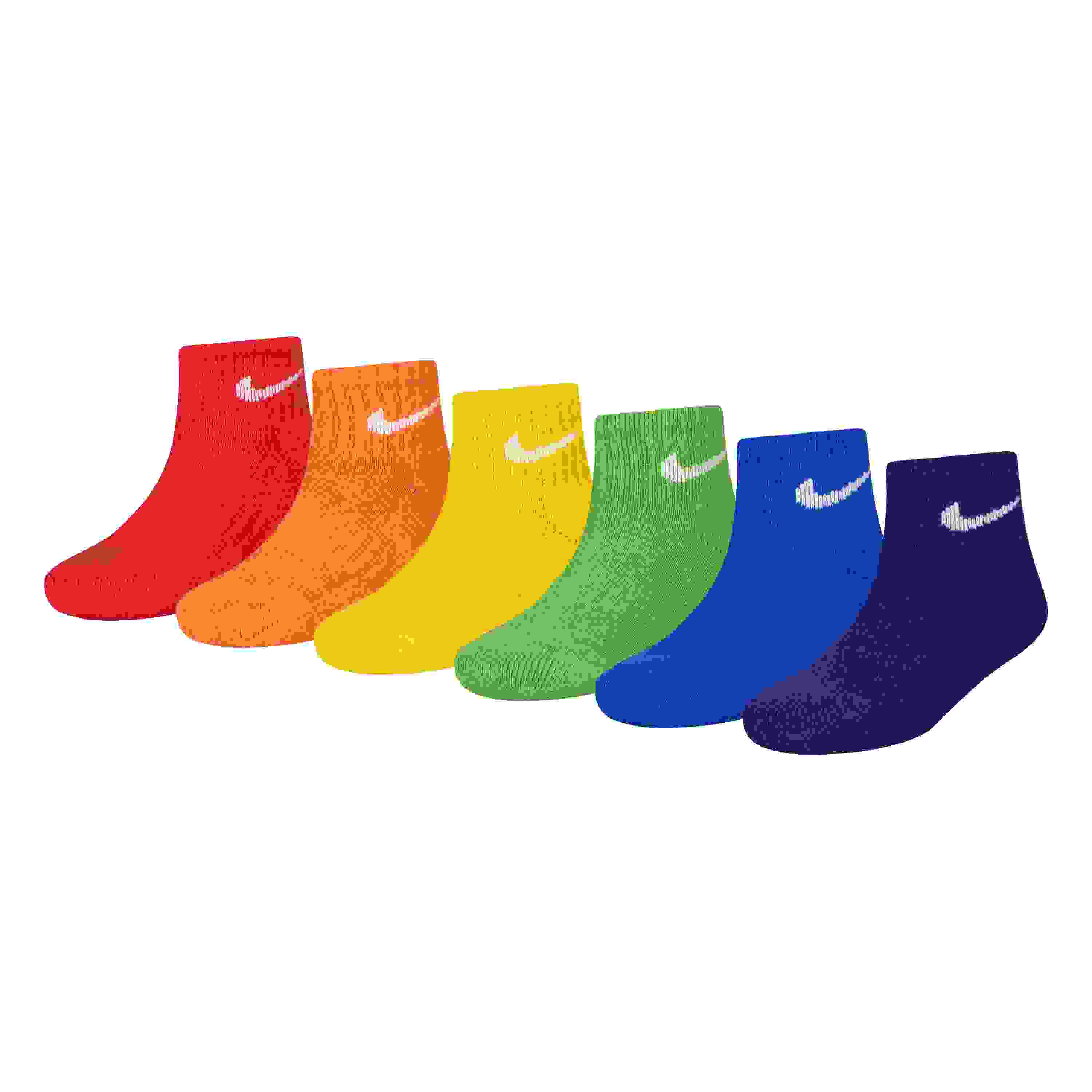 Nike Youth Multi Color Ankle Socks 6 pk